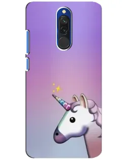 Чехол для Xiaomi Redmi 8 с картинкой «Единорог градиент»