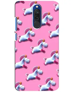 Чехол для Xiaomi Redmi 8 с картинкой «Единороги на розовом»