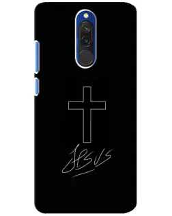 Чехол для Xiaomi Redmi 8 с картинкой «Графический крест Jesus» Чехол для Xiaomi Redmi 8 с картинкой «Графический крест Jesus»