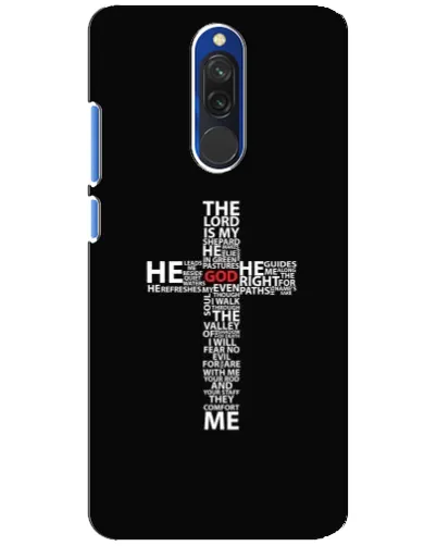 Чехол для Xiaomi Redmi 8 с картинкой «Текстовый крест» Чехол для Xiaomi Redmi 8 с картинкой «Текстовый крест»