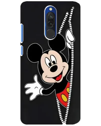 Чехол для Xiaomi Redmi 8 с картинкой «Микки раздвигает стены»