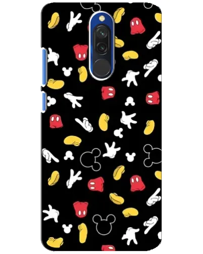 Чехол для Xiaomi Redmi 8 с картинкой «Графический принт лапок»