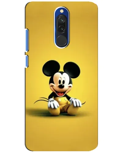 Чехол для Xiaomi Redmi 8 с картинкой «Микки на желтом»