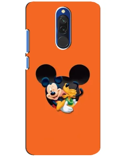 Чехол для Xiaomi Redmi 8 с картинкой «Сердце Микки Минни»