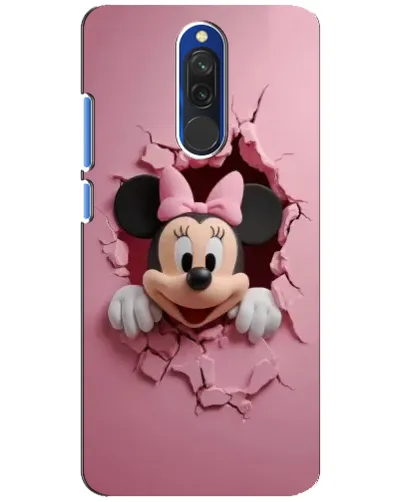 Чехол для Xiaomi Redmi 8 с картинкой «Минни сквозь стену»