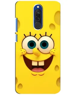 Чохол для Xiaomi Redmi 8 з картинкою «Губка Боб посмішка»