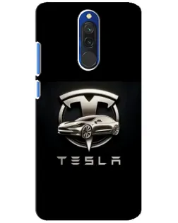 Чехол для Xiaomi Redmi 8 с картинкой «Tesla — серебристое авто» Чехол для Xiaomi Redmi 8 с картинкой «Tesla — серебристое авто»