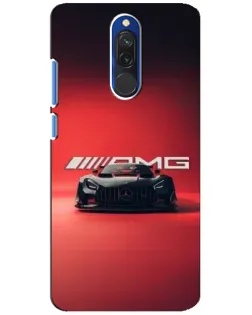 Чохол для Xiaomi Redmi 8 з картинкою «Mercedes AMG — червона лінія»