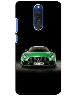 Чохол для Xiaomi Redmi 8 з картинкою «Mercedes — неоновий лого»