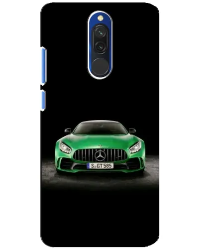 Чохол для Xiaomi Redmi 8 з картинкою «Mercedes — неоновий лого»