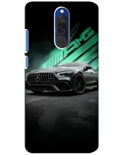 Чохол для Xiaomi Redmi 8 з картинкою «Темний Mercedes AMG»