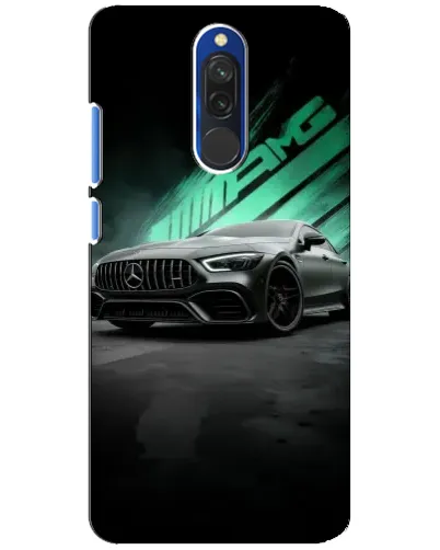 Чохол для Xiaomi Redmi 8 з картинкою «Темний Mercedes AMG»