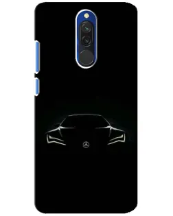 Чехол для Xiaomi Redmi 8 с картинкой «Mercedes — силуэт авто» Чехол для Xiaomi Redmi 8 с картинкой «Mercedes — силуэт авто»