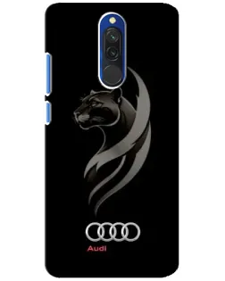 Чехол для Xiaomi Redmi 8 с картинкой «Графика — пантера и Audi»