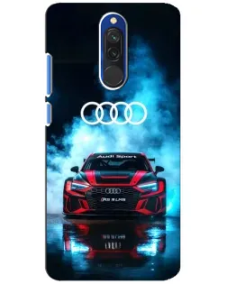Чехол для Xiaomi Redmi 8 с картинкой «Audi Sport — неон»