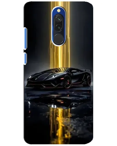 Чехол для Xiaomi Redmi 8 с картинкой «Ночной Lamborghini драйв»