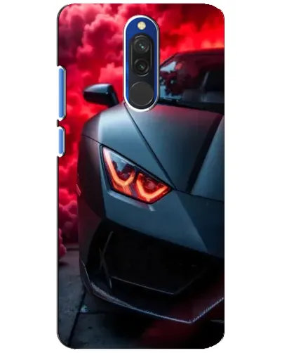 Чехол для Xiaomi Redmi 8 с картинкой «Lamborghini красное сияние»
