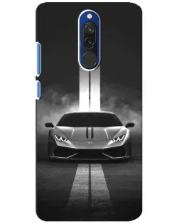 Чехол для Xiaomi Redmi 8 с картинкой «Lamborghini симметрия дорог»