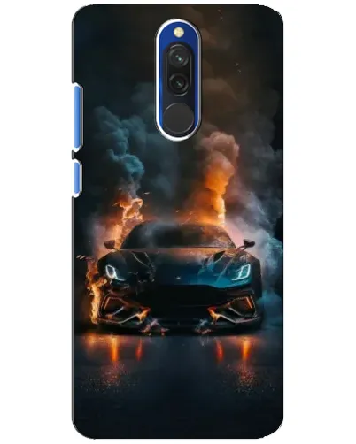 Чехол для Xiaomi Redmi 8 с картинкой «Lamborghini дымная эстетика»