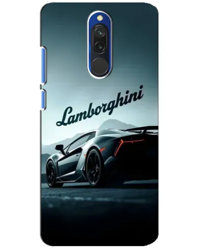 Чехол для Xiaomi Redmi 8 с картинкой «Классическая надпись Lamborghini»