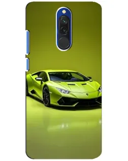 Чехол для Xiaomi Redmi 8 с картинкой «Салатовый Lamborghini Huracan»