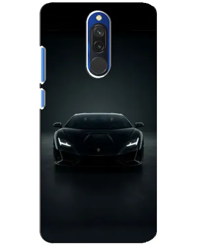 Чехол для Xiaomi Redmi 8 с картинкой «Черный Lamborghini Aventador»