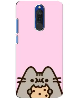 Чохол для Xiaomi Redmi 8 з картинкою «Pusheen та печиво»