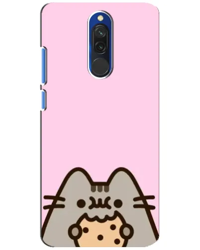 Чехол для Xiaomi Redmi 8 с картинкой «Pusheen и печенье»