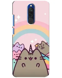 Чехол для Xiaomi Redmi 8 с картинкой «Единорог Pusheen»
