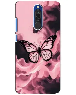 Чохол для Xiaomi Redmi 8 з картинкою «Метелик у диму» Чохол для Xiaomi Redmi 8 з картинкою «Метелик у диму»