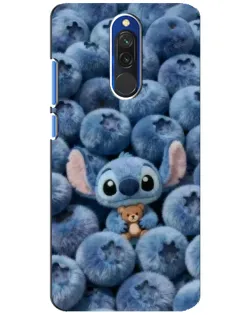 Чехол для Xiaomi Redmi 8 с картинкой «Стич и голубика»