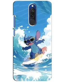 Чехол для Xiaomi Redmi 8 с картинкой «Стич на волне»