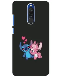 Чехол для Xiaomi Redmi 8 с картинкой «Анжел целует Стича»