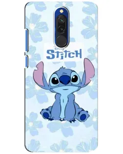 Чехол для Xiaomi Redmi 8 с картинкой «Stitch среди цветов»