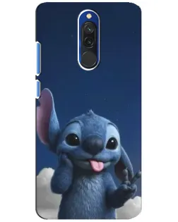 Чехол для Xiaomi Redmi 8 с картинкой «Стич в облаках»
