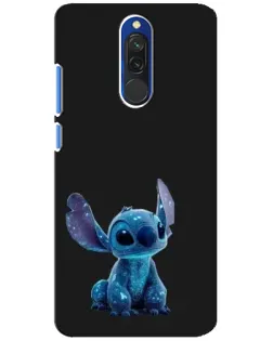 Чехол для Xiaomi Redmi 8 с картинкой «Стич на черном»