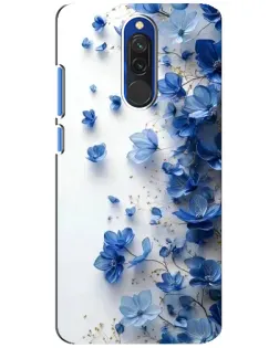 Чехол для Xiaomi Redmi 8 с картинкой «Голубой цветочный каскад» Чехол для Xiaomi Redmi 8 с картинкой «Голубой цветочный каскад»