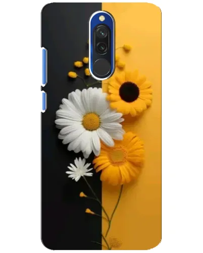 Чехол для Xiaomi Redmi 8 с картинкой «Подсолнух и ромашка»