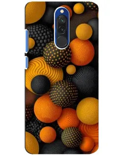 Чехол для Xiaomi Redmi 8 с картинкой «Объемные оранжевые сферы» Чехол для Xiaomi Redmi 8 с картинкой «Объемные оранжевые сферы»