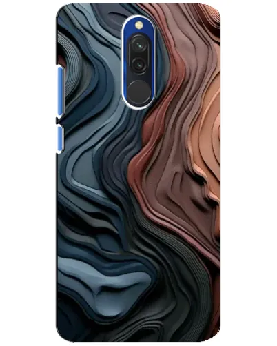 Чехол для Xiaomi Redmi 8 с картинкой «Цветные волны каньона»
