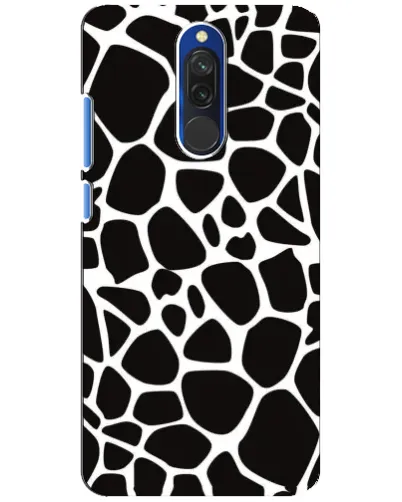 Чехол для Xiaomi Redmi 8 с картинкой «Черно-белый жираф»