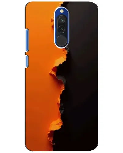 Чехол для Xiaomi Redmi 8 с картинкой «Оранжевый разлом»