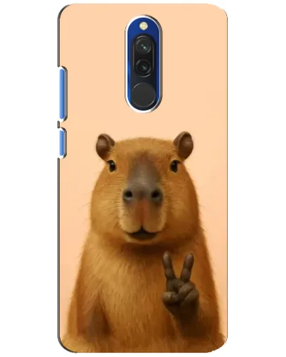 Чехол для Xiaomi Redmi 8 с картинкой «Капибара виктория»