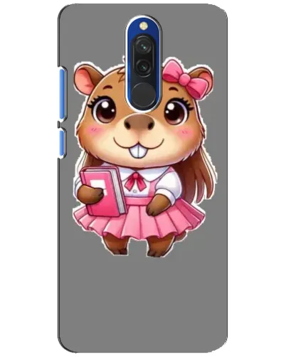 Чехол для Xiaomi Redmi 8 с картинкой «Девочка капибара»