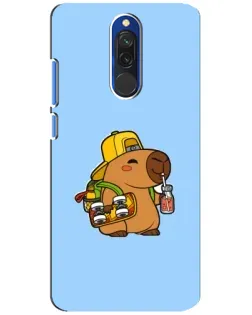 Чохол для Xiaomi Redmi 8 з картинкою «Капібара на скейті» Чохол для Xiaomi Redmi 8 з картинкою «Капібара на скейті»