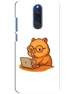 Чохол для Xiaomi Redmi 8 з картинкою «Капібара з ноутбуком» Чохол для Xiaomi Redmi 8 з картинкою «Капібара з ноутбуком»