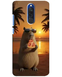 Чохол для Xiaomi Redmi 8 з картинкою «Капібара з піцою» Чохол для Xiaomi Redmi 8 з картинкою «Капібара з піцою»