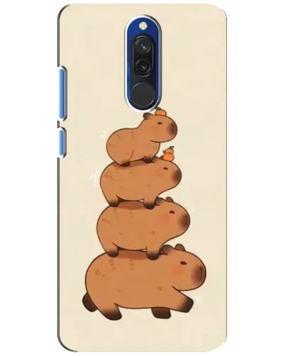 Чехол для Xiaomi Redmi 8 с картинкой «Башня из капибар»