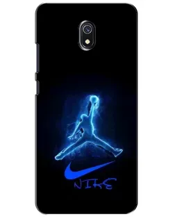 Чехол для Xiaomi Redmi 8A с картинкой «Jordan Neon Blue»