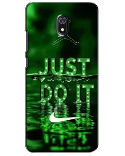 Чехол для Xiaomi Redmi 8A с картинкой «Зеленый неоновый Nike»